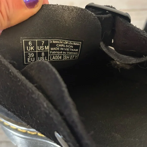 Dr. Martens Black Suede Mules - Picture 7 of 10